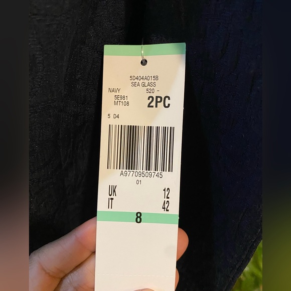 Navy Blue 2-Piece Jacket Dress Size 8 by Kasper - Picture 7 of 9